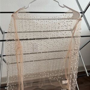 Sheer Beaded Cover-Up